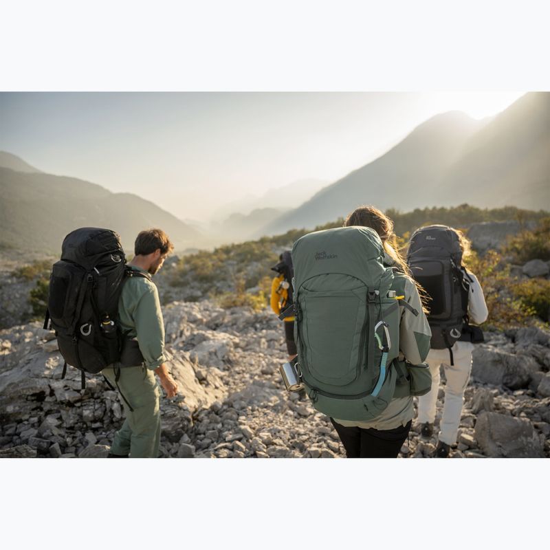 Γυναικείο σακίδιο πεζοπορίας Jack Wolfskin Highland Trail 50+5 l hedge green 3