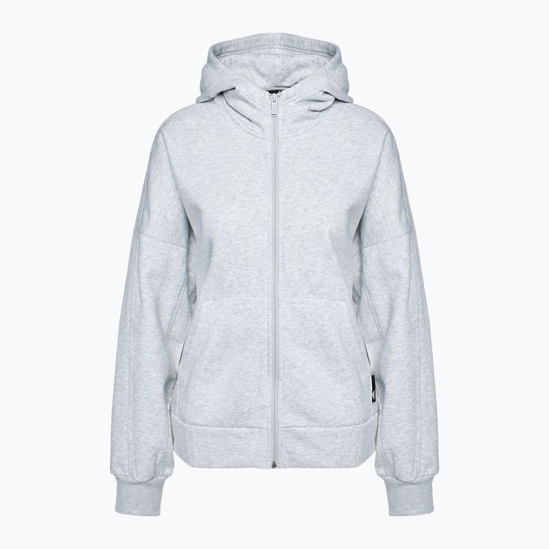 Γυναικείο φούτερ adidas  Studio Lounge Fleece Full Zip light grey