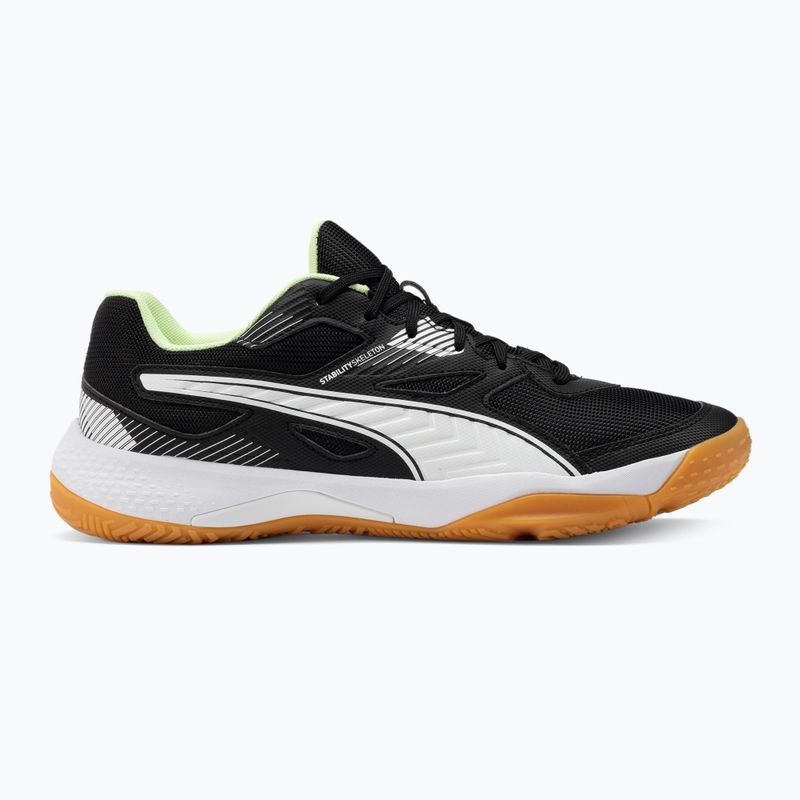 PUMA Solarflash II παπούτσι βόλεϊ μαύρο και λευκό 106882 01 2