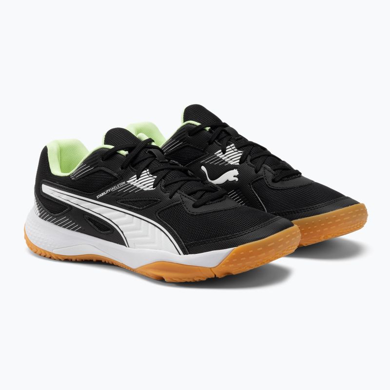 PUMA Solarflash II παπούτσι βόλεϊ μαύρο και λευκό 106882 01 4