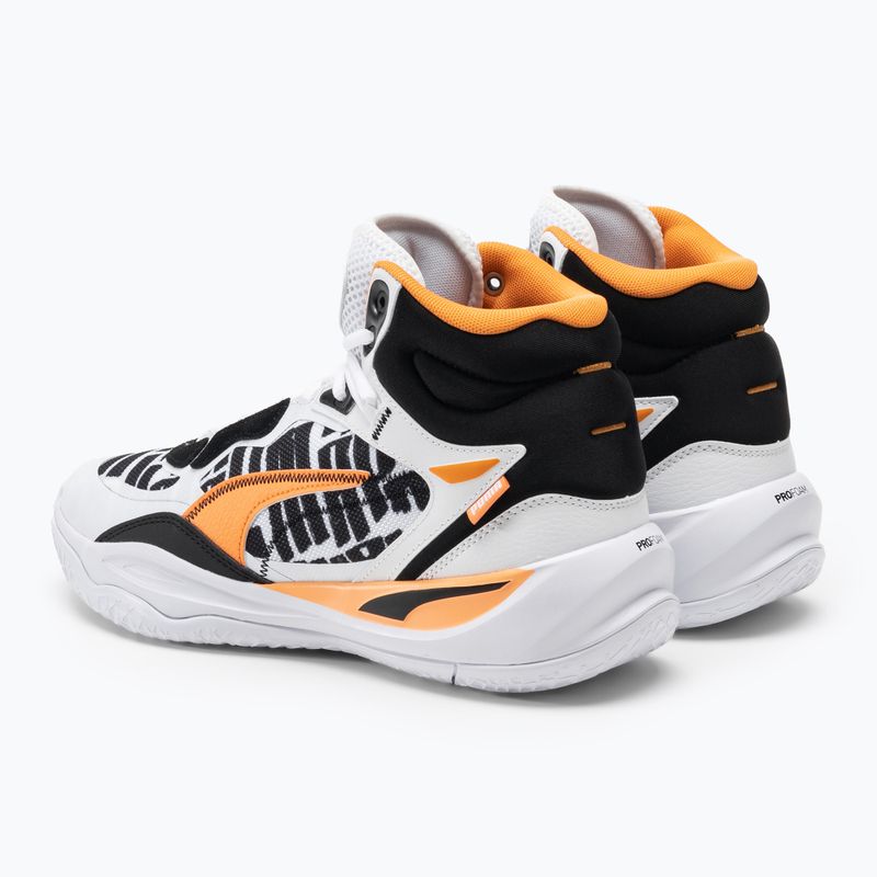 Ανδρικά παπούτσια μπάσκετ PUMA Playmaker Pro Mid Block Party puma λευκό 3