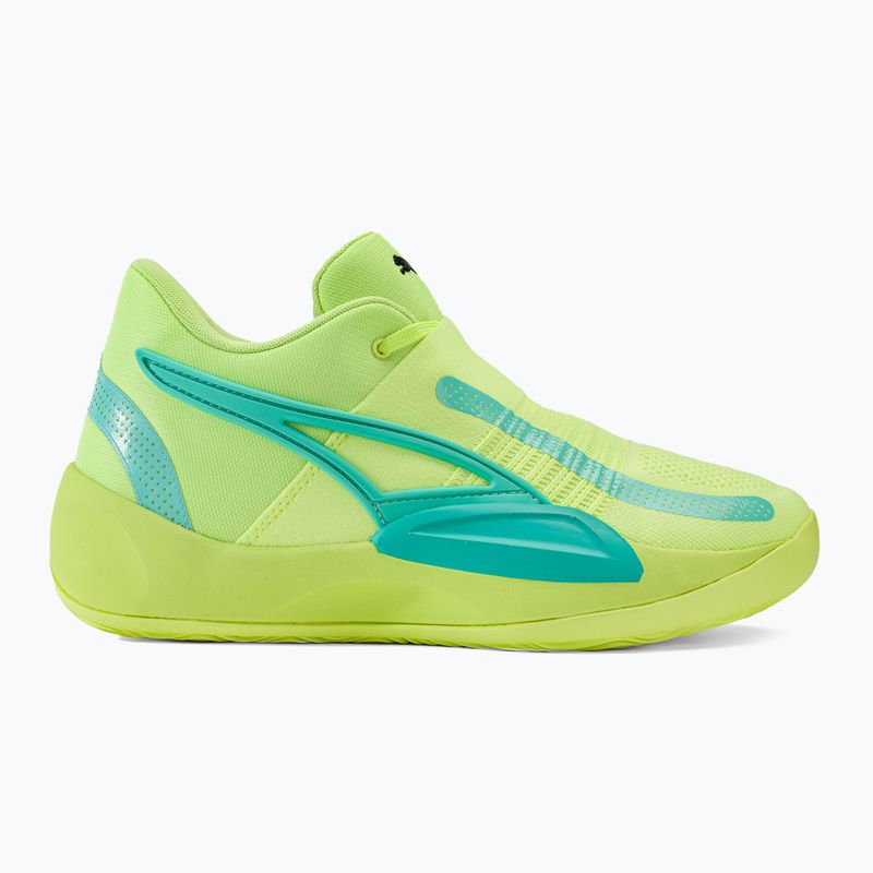 Ανδρικά παπούτσια μπάσκετ PUMA Rise Nitro fast yellow/electric peppermint 2