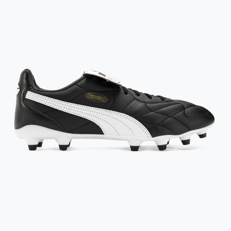 Ανδρικά ποδοσφαιρικά παπούτσια PUMA King Top FG/AG puma μαύρο/puma λευκό/puma χρυσό 2