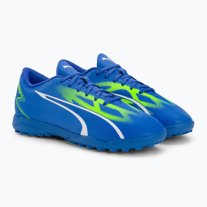 PUMA Ultra Play TT Jr παιδικά ποδοσφαιρικά παπούτσια ultra blue/puma white/pro green 4