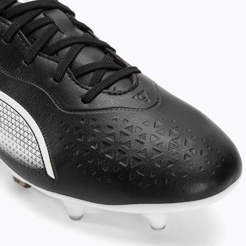 PUMA King Match MXSG ανδρικά ποδοσφαιρικά παπούτσια puma μαύρο/puma λευκό 7