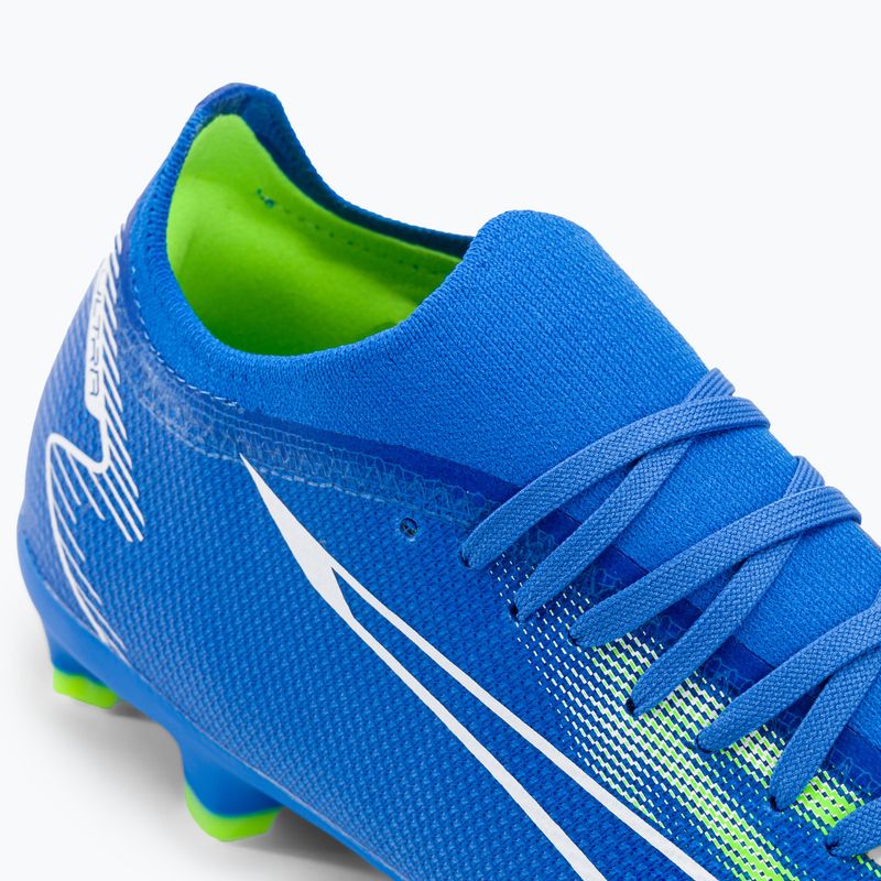 PUMA Ultra Match FG/AG ανδρικά ποδοσφαιρικά παπούτσια ultra blue/puma white/pro green 8