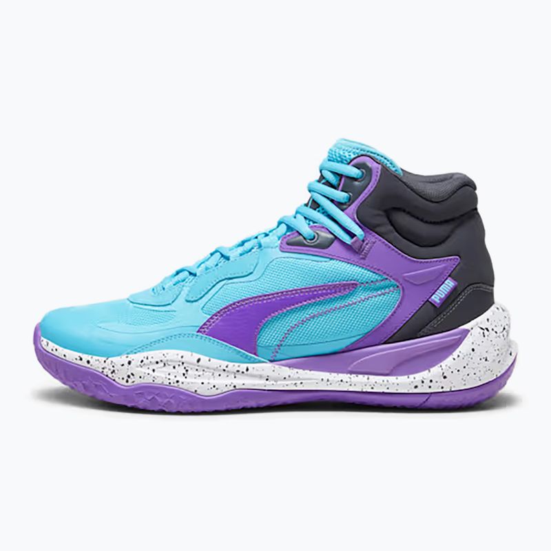 Ανδρικά παπούτσια μπάσκετ PUMA Playmaker Pro Mid μωβ glimmer/bright aqua/strong gray/white 7