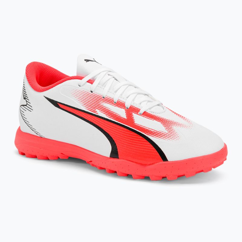 PUMA Ultra Play TT Jr παιδικά ποδοσφαιρικά παπούτσια puma white/puma black/fire orchid