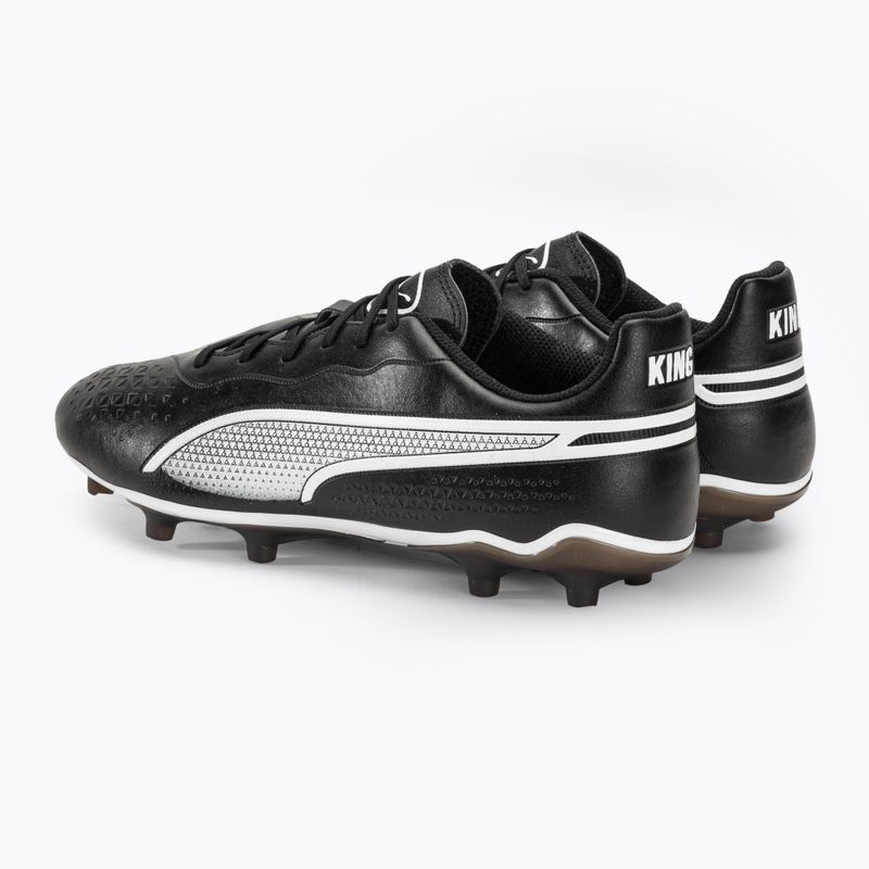 Ανδρικά ποδοσφαιρικά παπούτσια PUMA King Match FG/AG puma μαύρο/puma λευκό 3