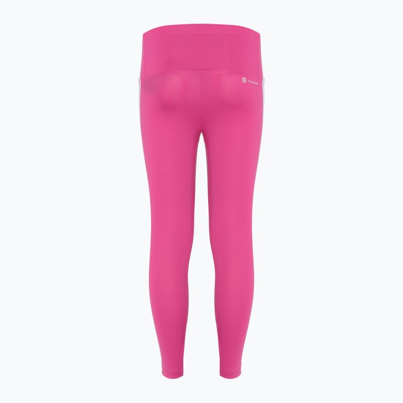 Παιδικό κολάν adidas Essentials Aerorady 3-Stripes High Waisted semi lucid fuchsia/white 2