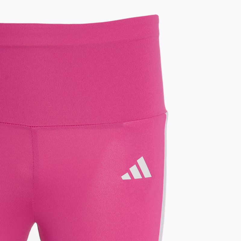 Παιδικό κολάν adidas Essentials Aerorady 3-Stripes High Waisted semi lucid fuchsia/white 3