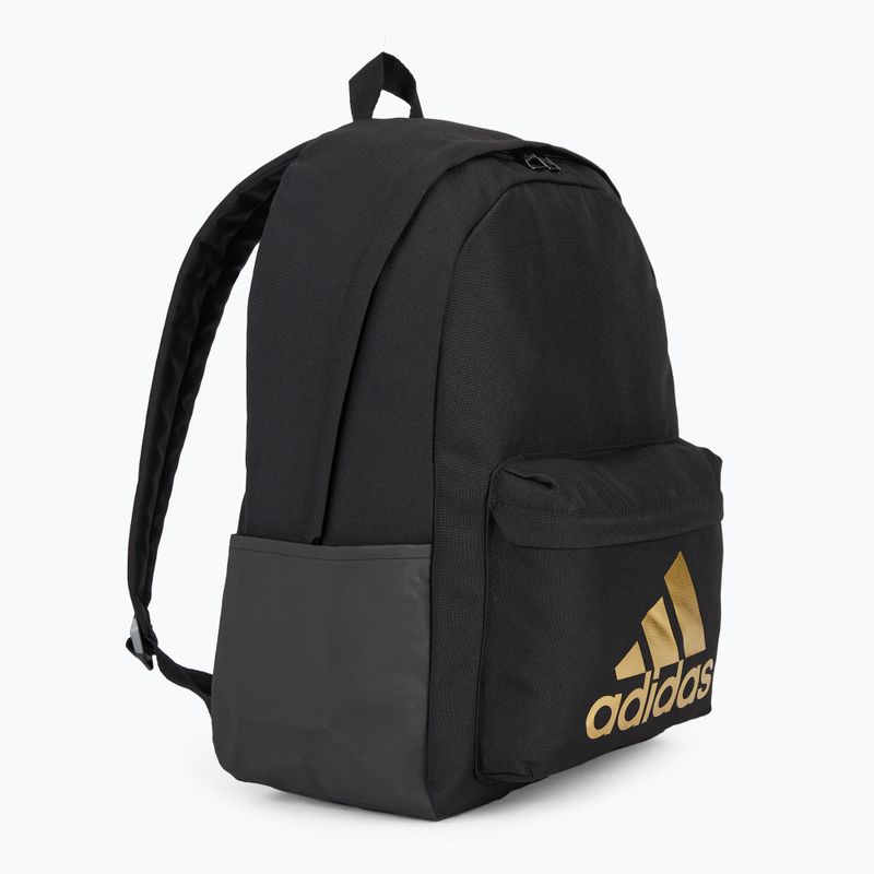 adidas Classic Badge Of Sport σακίδιο πλάτης 27.5 l μαύρο/ χρυσό met 2