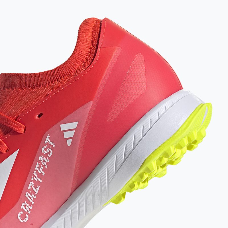 Ανδρικά παπούτσια ποδοσφαίρου adidas X Crazyfast League TF solar red/cloud white/team solar yellow 10