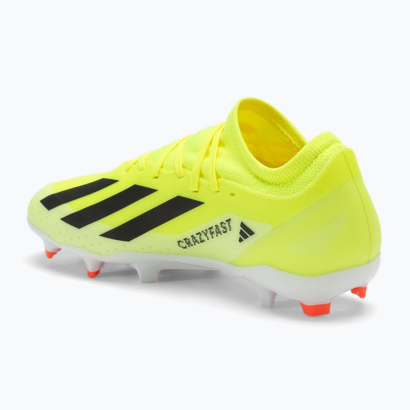 Ανδρικά παπούτσια ποδοσφαίρου adidas X Crazyfast League FG team solar yellow/core black/cloud white 3