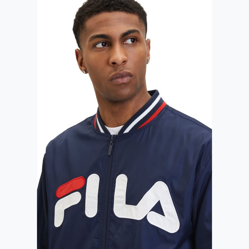 Ανδρικό μπουφάν FILA Logrono Logo Bomber black iris 4