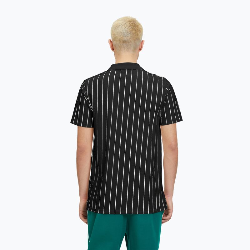 Ανδρικό μπλουζάκι πόλο FILA Luckenwalde black/bright white striped 3