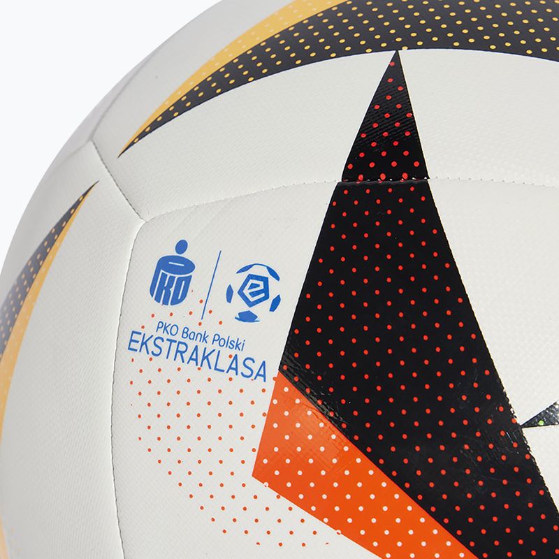 Μπάλα ποδοσφαίρου adidas Ekstraklasa Training white/black/glow blue μέγεθος 5 4