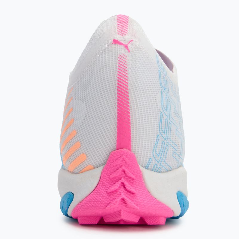 Παπούτσια ποδοσφαίρου PUMA Ultra 5 Match Vol. Up TT puma white/luminous blue/poison pink/fizzy melon 6