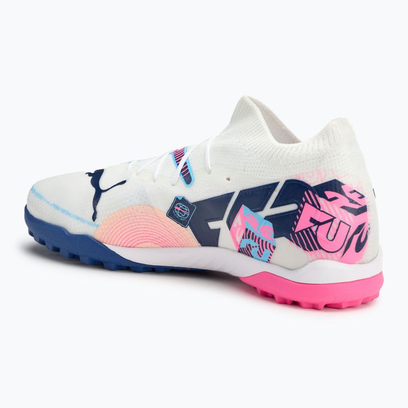 Παπούτσια ποδοσφαίρου PUMA Future 7 Match Vol. Up TT white/lumi blue/poison pink/fizzy melon/bluemazing 3