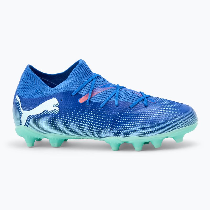 Παιδικά παπούτσια ποδοσφαίρου PUMA Future 7 Match FG/AG Jr bluemazing/puma white/electric peppermint 2