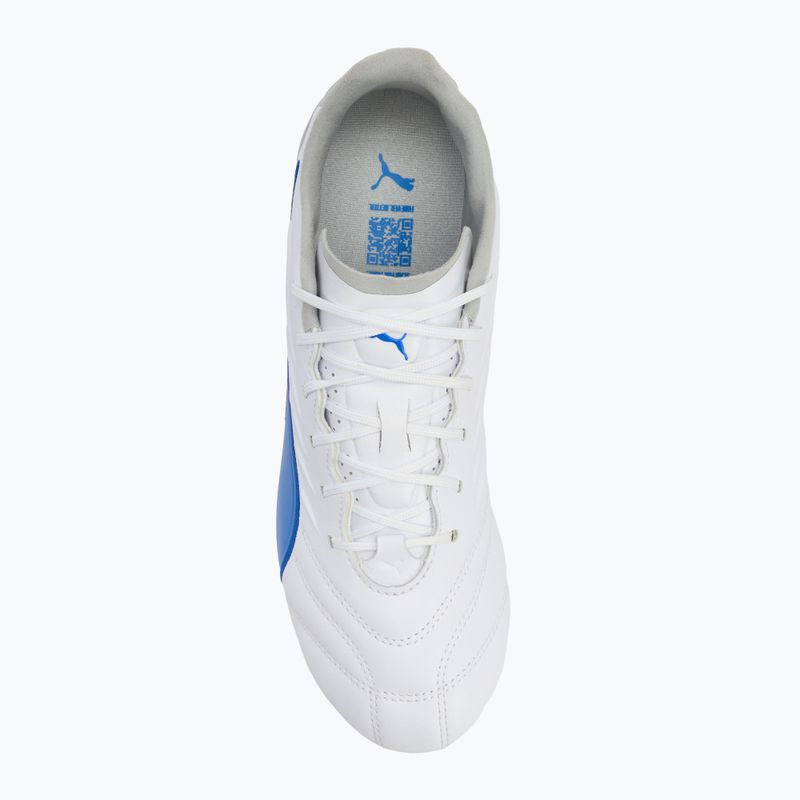 Ανδρικά παπούτσια ποδοσφαίρου PUMA King Pro FG/AG puma white/bluemazing/flat light grey/sunset glow 5