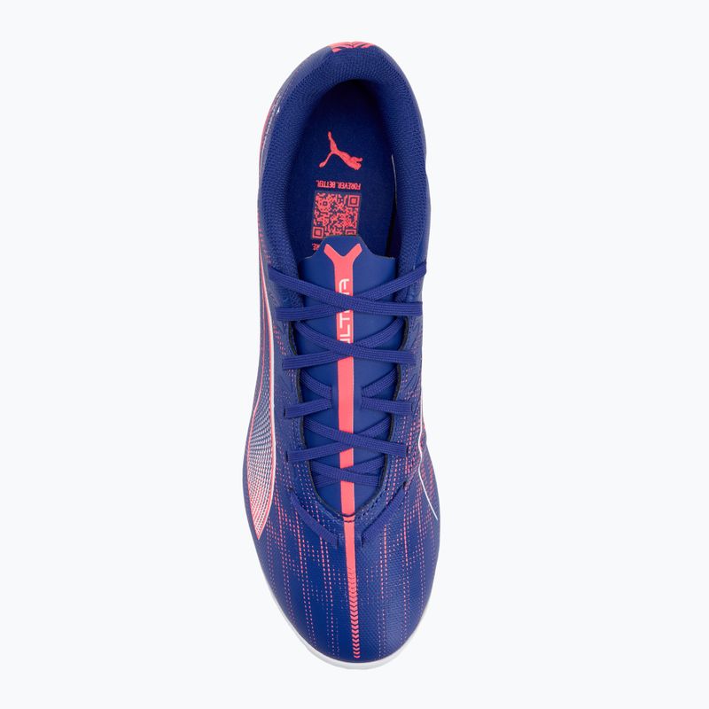 PUMA Ultra 5 Play IT lapis lazuli/puma white/sunset glow ποδοσφαιρικά παπούτσια 5