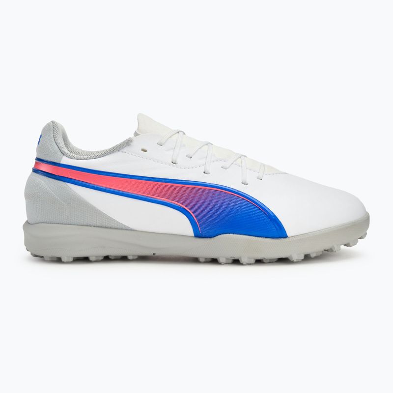 Παιδικά παπούτσια ποδοσφαίρου PUMA King Match TT Jr puma white/bluemazing/flat light grey/sunset glow 2