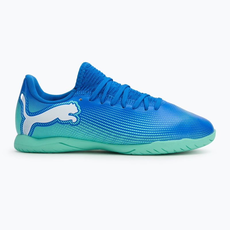 Παιδικά παπούτσια ποδοσφαίρου PUMA Future 7 Play It hyperlink blue/mint/puma white 2