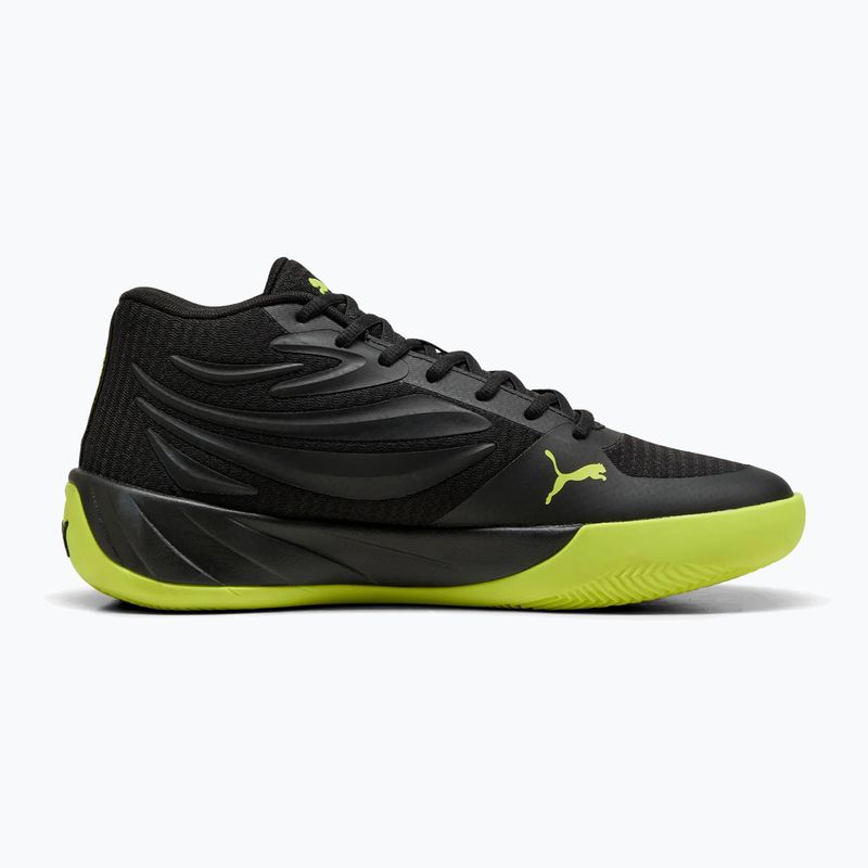 Ανδρικά παπούτσια μπάσκετ PUMA Court Pro puma black/electric lime 3