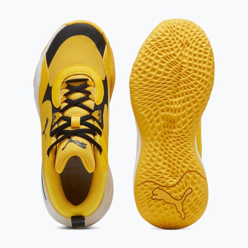 Παιδικά παπούτσια μπάσκετ PUMA Playmaker Pro JR yellow sizzle/puma blackl 11