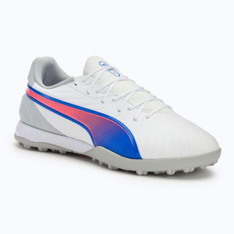 Παπούτσια ποδοσφαίρου PUMA King Match TT puma white/bluemazing/flat light grey/sunset glow