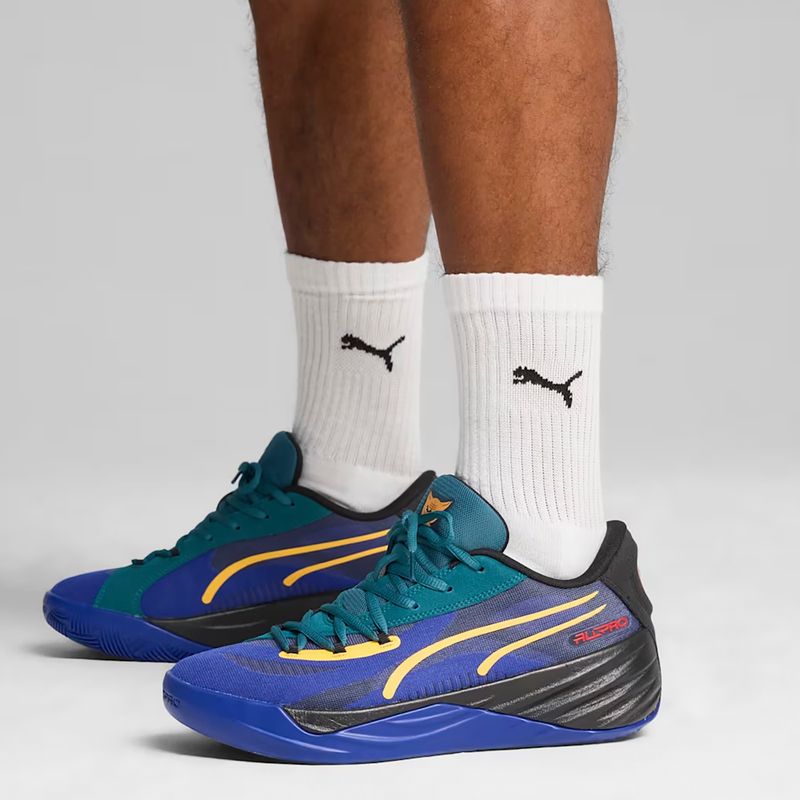 Ανδρικά παπούτσια μπάσκετ PUMA All-Pro Nitro Crowd Craze lapis lazuli/cold green/puma black 6