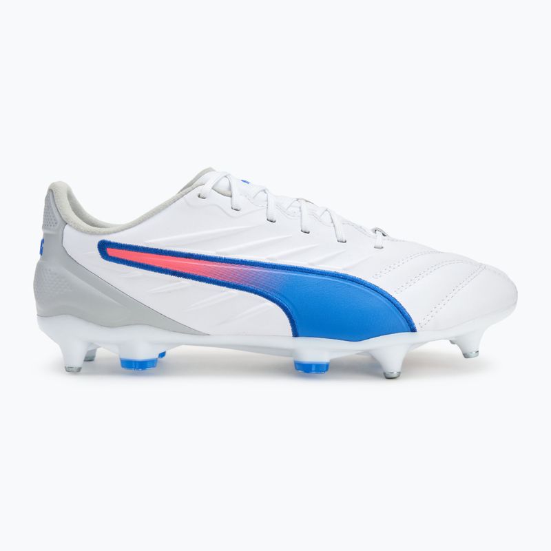 Ανδρικά παπούτσια ποδοσφαίρου PUMA King Pro MxSG puma white/bluemazing/flat light grey/sunset glow 2