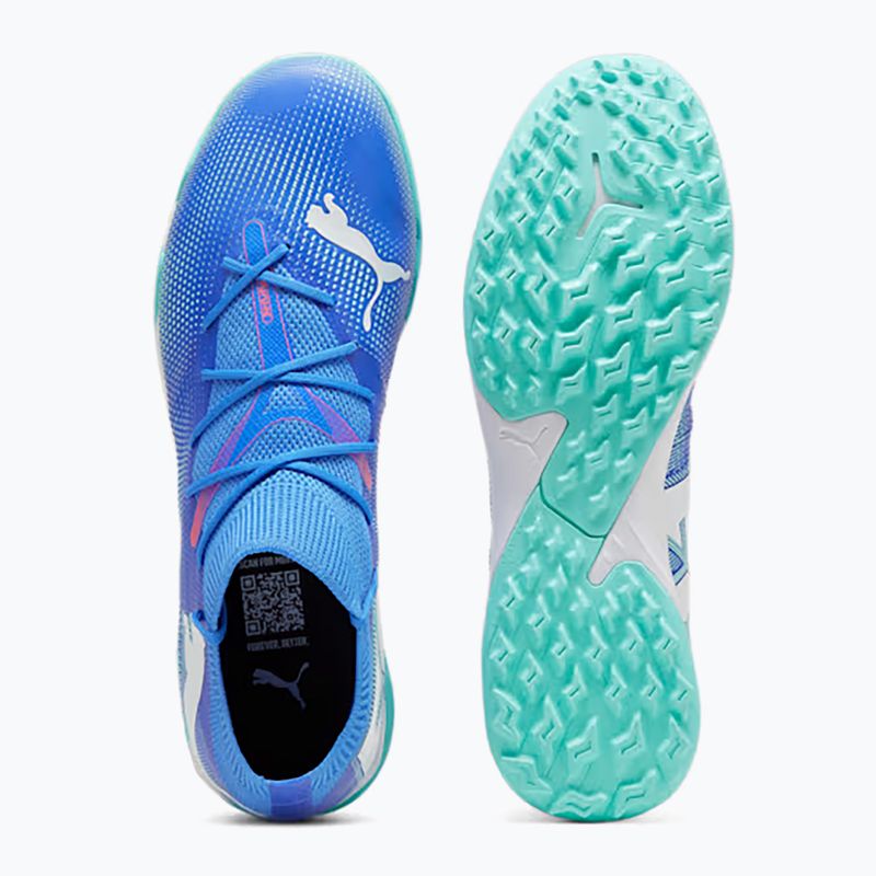 Παπούτσια ποδοσφαίρου PUMA Future 7 Match TT bluemazing/puma white/electric peppermint 4