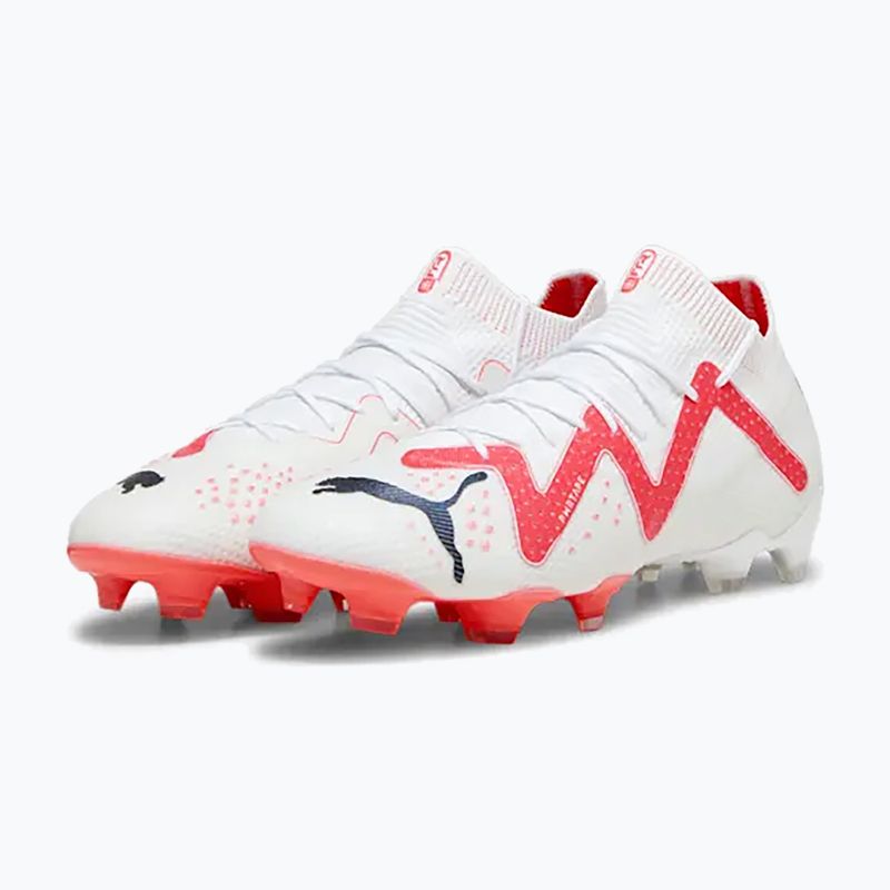 PUMA Ultimate FG/AG ανδρικά ποδοσφαιρικά παπούτσια puma λευκό/puma μαύρο/fire orchid 13