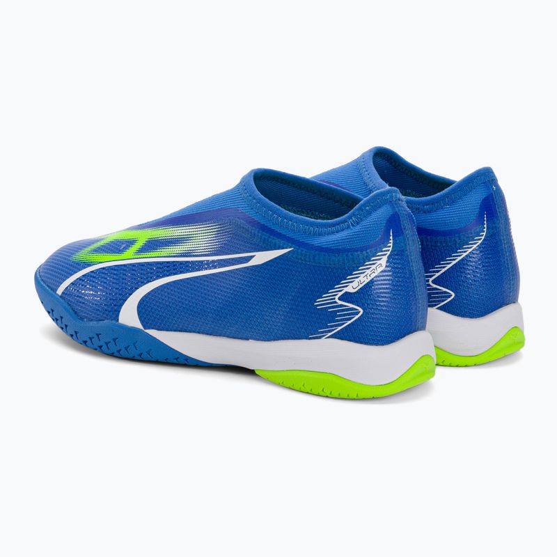 PUMA Ultra Match LL IT + Mid Jr παιδικά ποδοσφαιρικά παπούτσια ultra blue/puma white/pro green 3