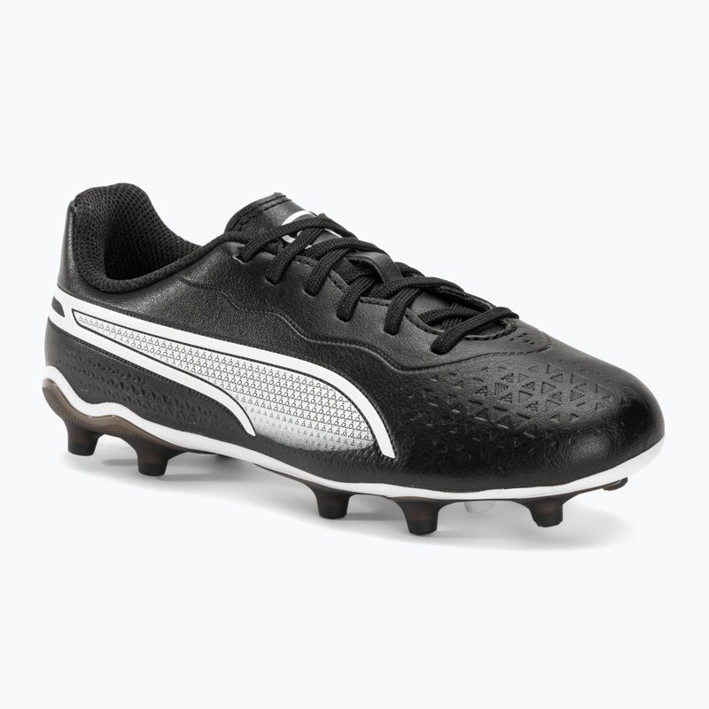 PUMA King Match FG/AG Jr παιδικά ποδοσφαιρικά παπούτσια puma μαύρο/puma λευκό