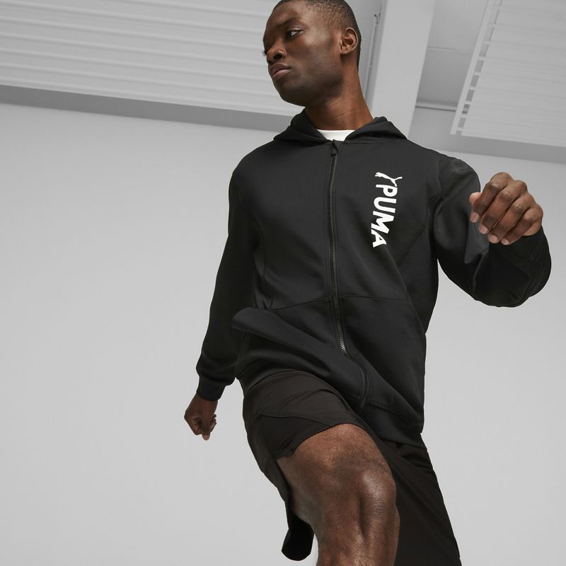 Ανδρικό φούτερ προπόνησης PUMA Fit Double Knit FZ Hoodie puma black 3