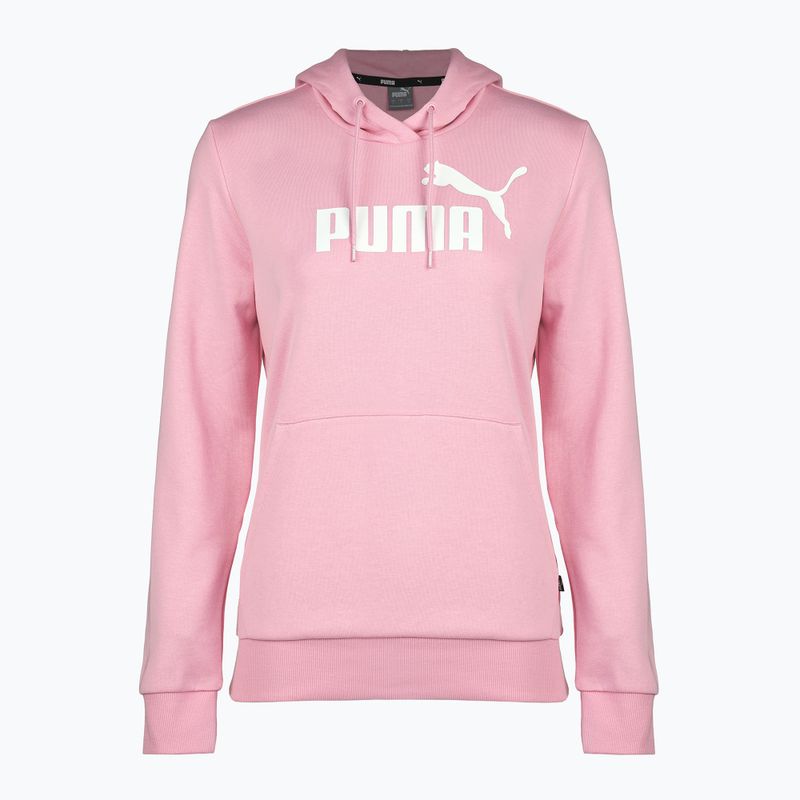 Puma ESS Logo Hoodie TR (S) ροζ λιλά φούτερ