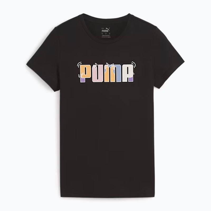 Γυναικείο PUMA ESS+ Graphic Tee puma μαύρο