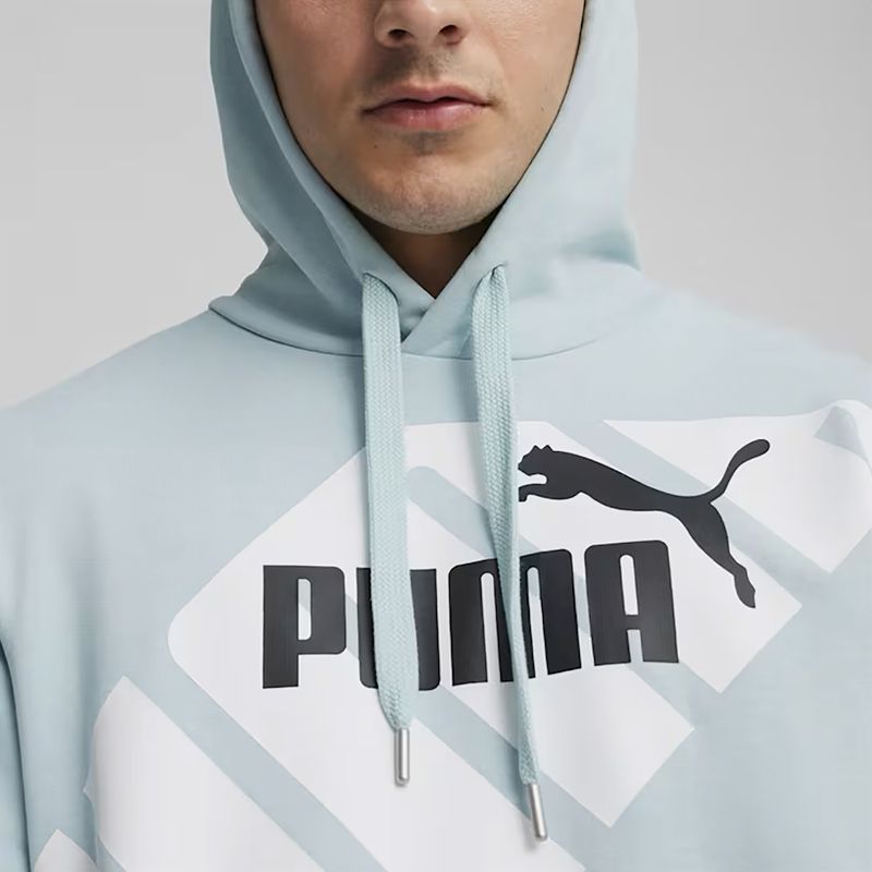 Ανδρικό PUMA Power Graphic Hoodie TR τυρκουάζ surf 6