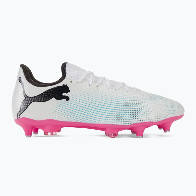 Παπούτσια ποδοσφαίρου PUMA Future 7 Play MxSG puma white/puma black/poison pink 2