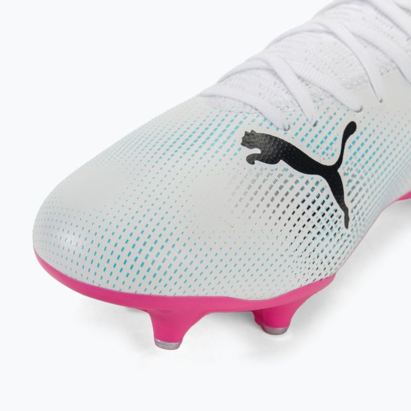 Παπούτσια ποδοσφαίρου PUMA Future 7 Play MxSG puma white/puma black/poison pink 7