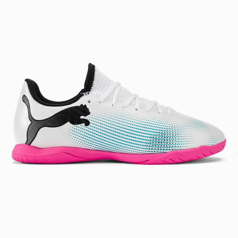 Παιδικά παπούτσια ποδοσφαίρου PUMA Future 7 Play IT puma white/puma black/poison pink 2