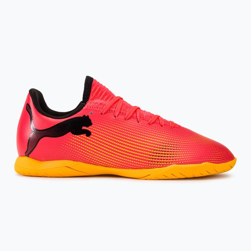 PUMA Future 7 Play IT παιδικά ποδοσφαιρικά παπούτσια sunset glow/puma black/sun stream 2