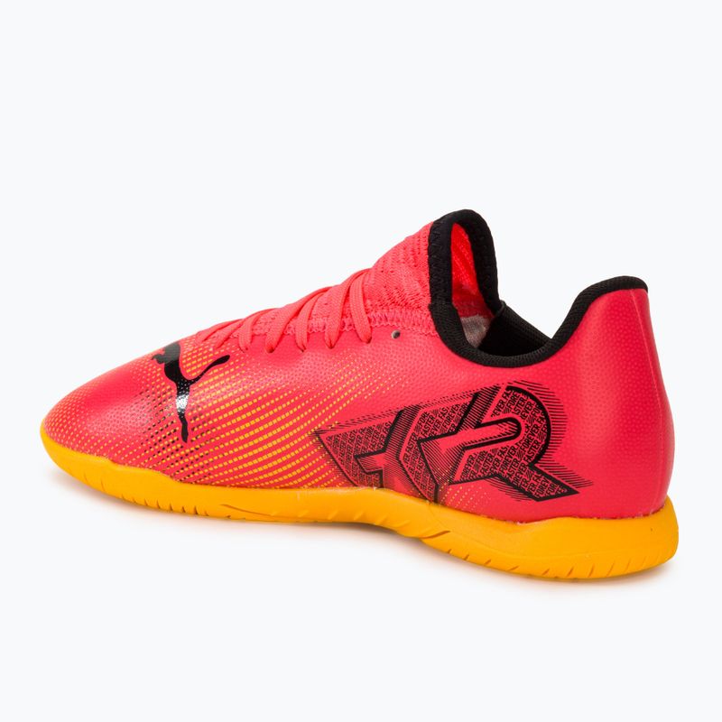 PUMA Future 7 Play IT παιδικά ποδοσφαιρικά παπούτσια sunset glow/puma black/sun stream 3