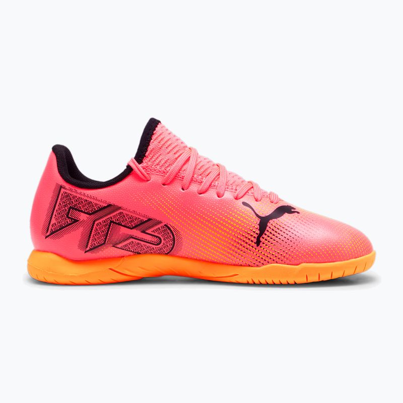 PUMA Future 7 Play IT παιδικά ποδοσφαιρικά παπούτσια sunset glow/puma black/sun stream 9