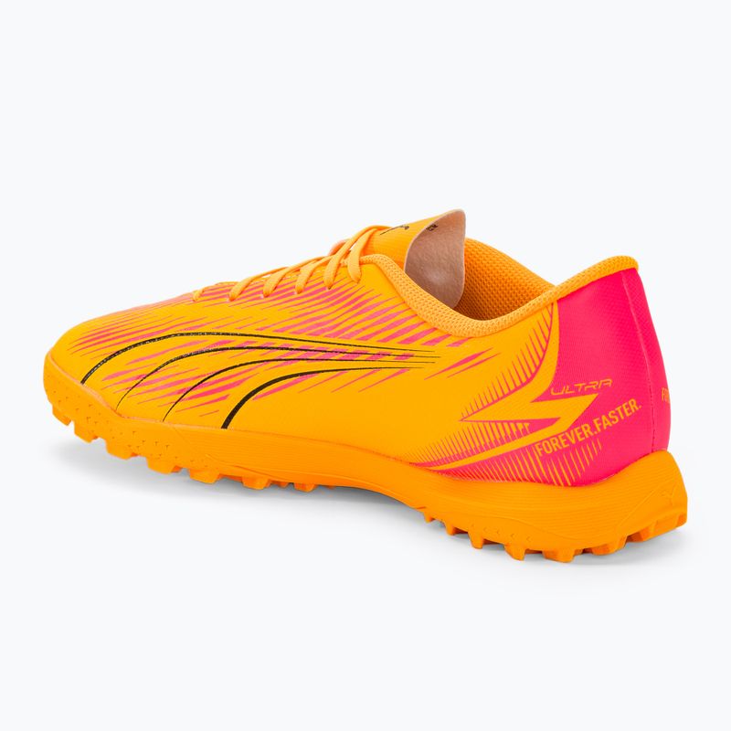 PUMA Ultra Play TT sunset glow/puma black/sun stream μπότες ποδοσφαίρου 3