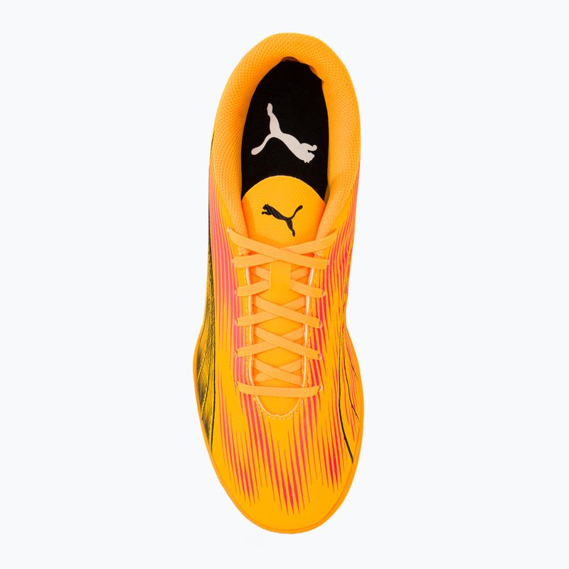 PUMA Ultra Play TT sunset glow/puma black/sun stream μπότες ποδοσφαίρου 5