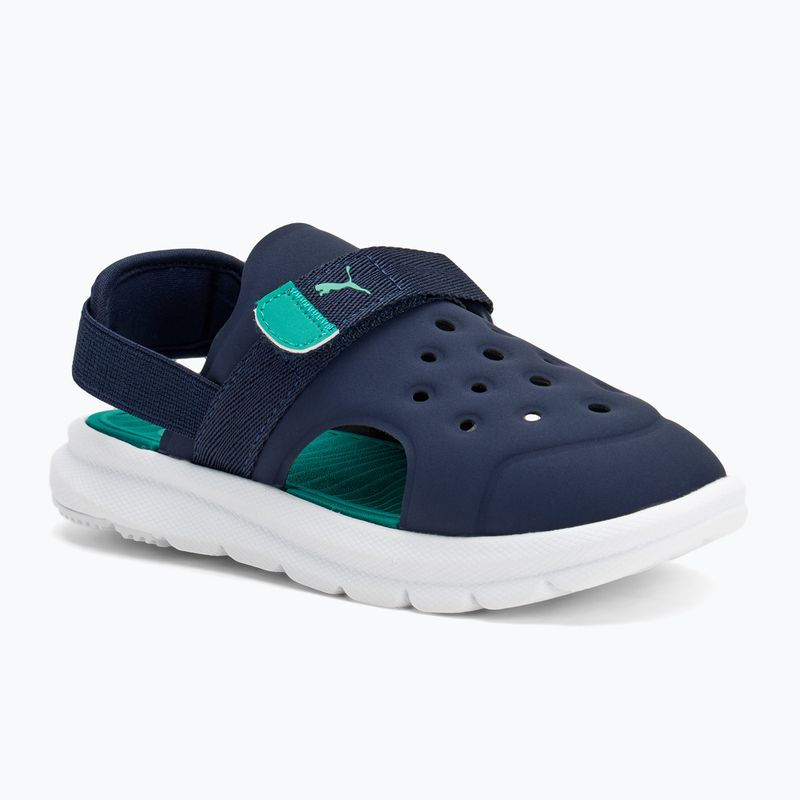 Παιδικά σανδάλια PUMA Evolve AC Inf puma navy/sparkling green/puma white